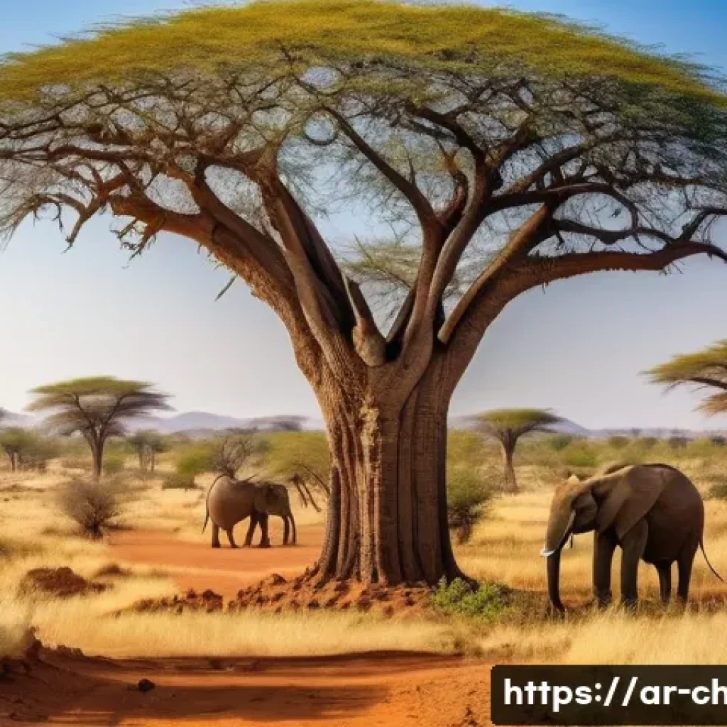 차드의 자연 보호구역 - A panoramic view of Chad’s diverse natural landscape showcasing the transition from the arid Sahara ...