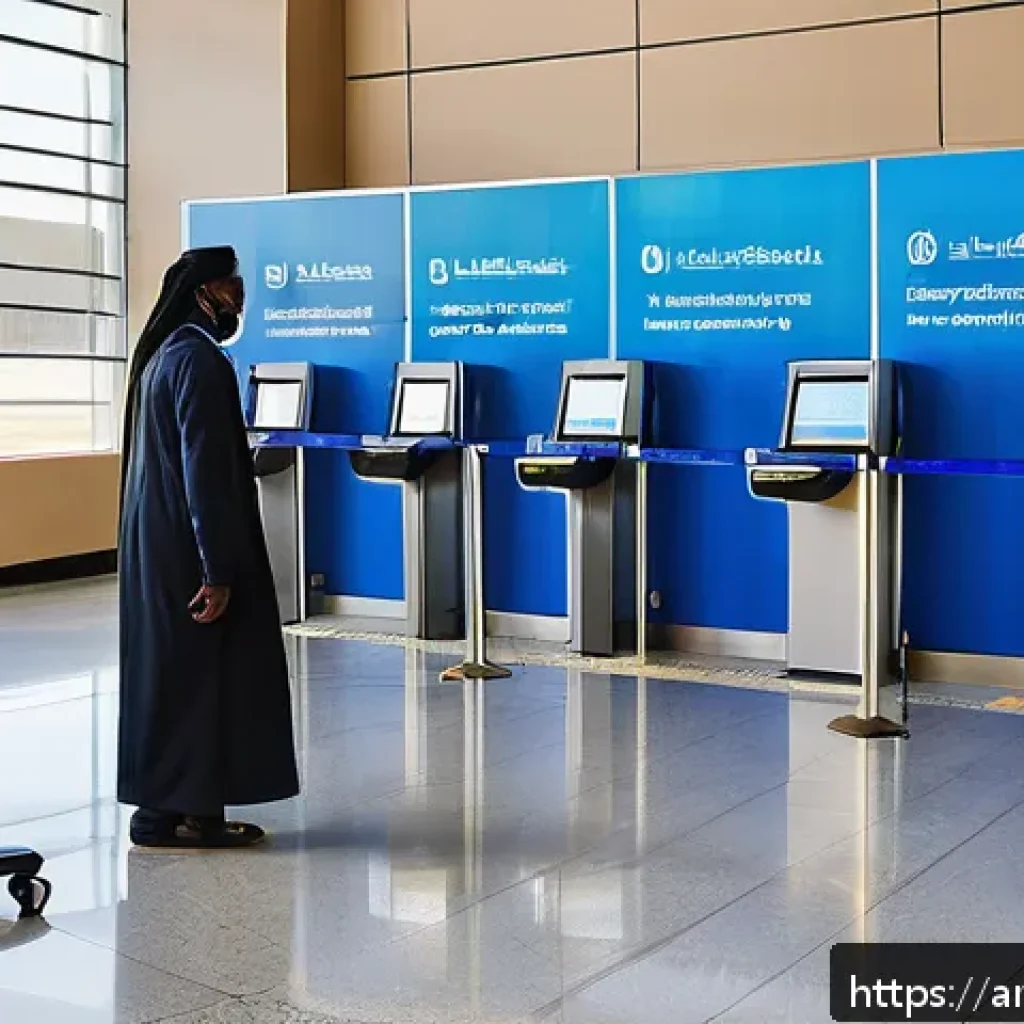 차드 공항 이용 가이드 - A modern airport security checkpoint in Chad featuring advanced X-ray and metal detection machines w...